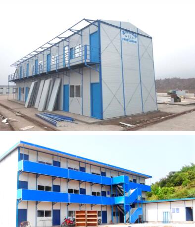 重慶k式活動(dòng)房施工中